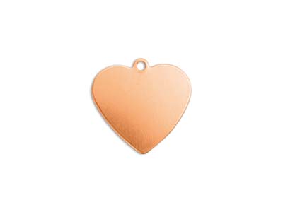 ImpressArt Copper Heart 16mm       Stamping Blank Pack of 6 - Standard Image - 1