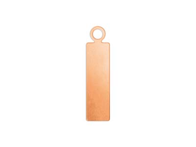 ImpressArt Copper Rectangular Bar  16x5mm Stamping Blank Pack of 10 - Standard Image - 1