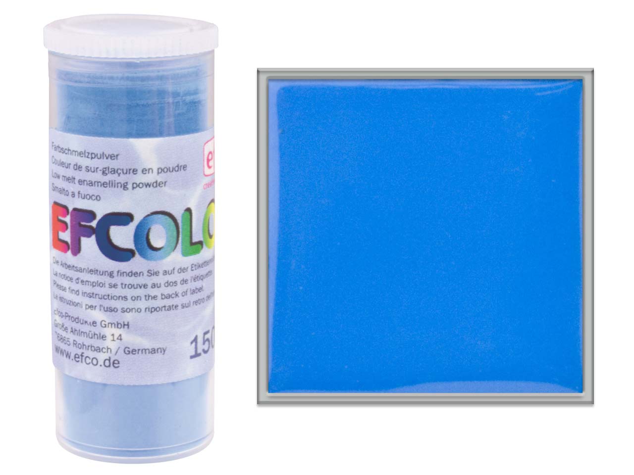 Efco / Efcolor Low Temperature Resin Based Enamelling Powder - 10ml Pots Range