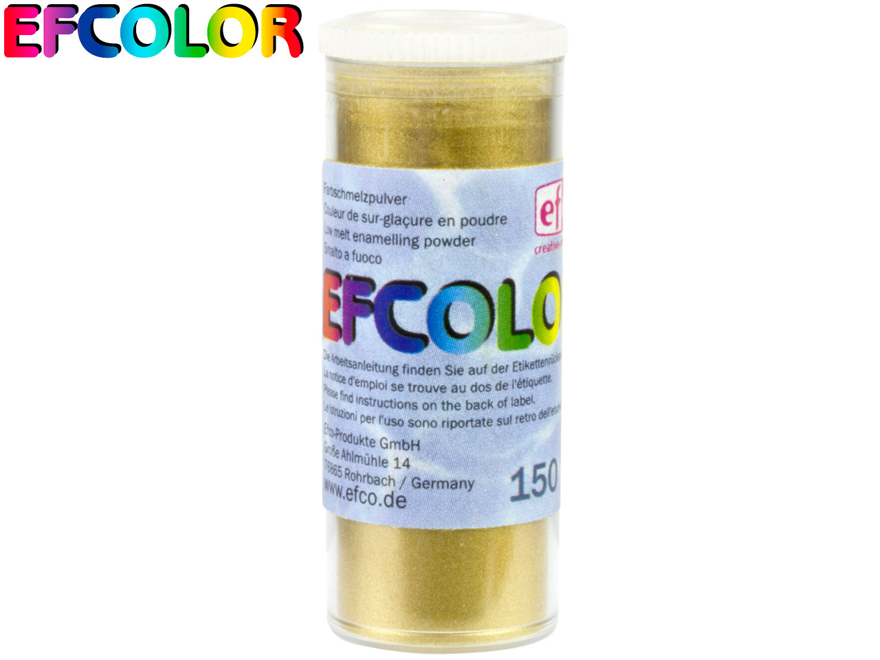 Efcolor Enamel Metallic Gold 10ml - Standard Image - 2