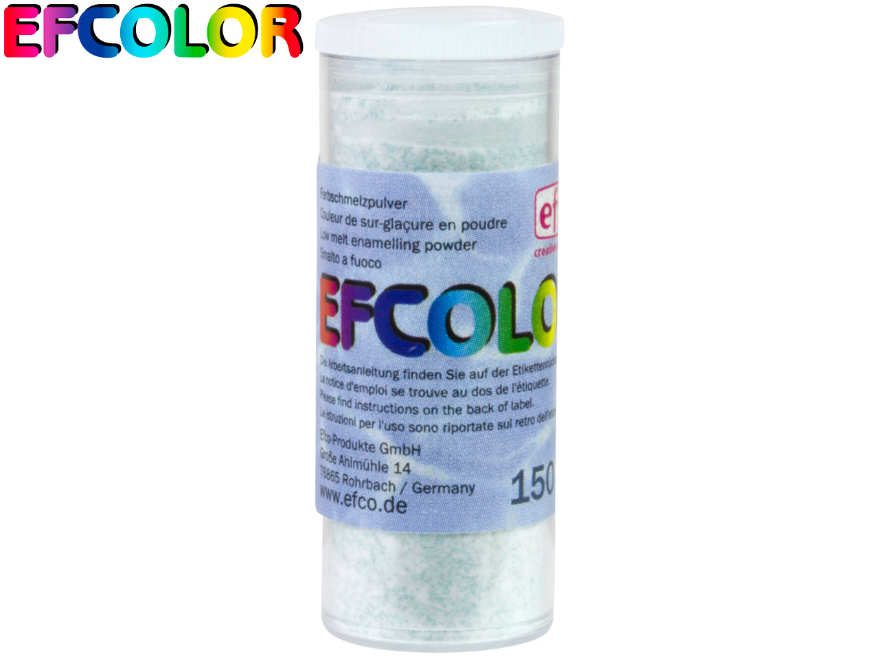 Efcolor Enamel Glitter Turquoise   10ml - Standard Image - 2