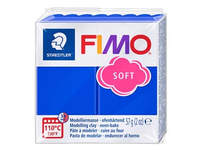 Fimo Soft Brilliant Blue 57g       Polymer Clay Block Fimo Colour     Reference 33