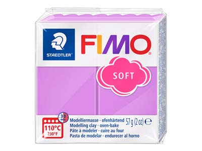 Fimo Soft Lavender 57g Polymer Clay Block Fimo Colour Reference 62 - Standard Image - 1