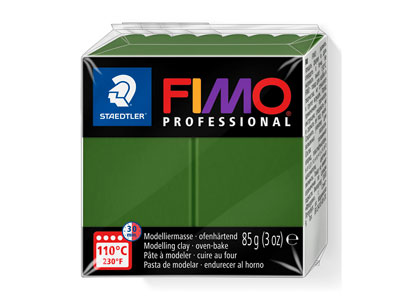 Fimo Professional Leaf Green 85g   Polymer Clay Block Fimo Colour     Reference 57 - Standard Image - 1