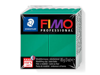 Fimo Professional Green 85g Polymer Clay Block Fimo Colour Reference    500 - Standard Image - 1
