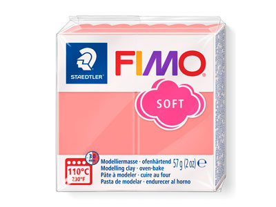 Fimo Soft Pink Grapefruit 57g      Polymer Clay Block Fimo Colour     Reference T20