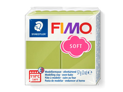 Fimo Soft Pistachio Nut 57g Polymer Clay Block Fimo Colour Reference    T50