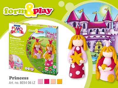 Fimo Princess Kids Form And Play   Polymer Clay Set - Standard Image - 9