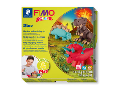 Fimo Dino Kids Form And Play       Polymer Clay Set