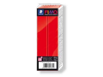 Fimo Professional True Red 454g    Polymer Clay Block Fimo Colour     Reference 200 - Standard Image - 1