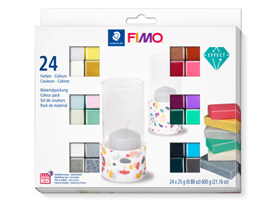 Fimo Effect Colour Pack of 24 - Standard Image - 1