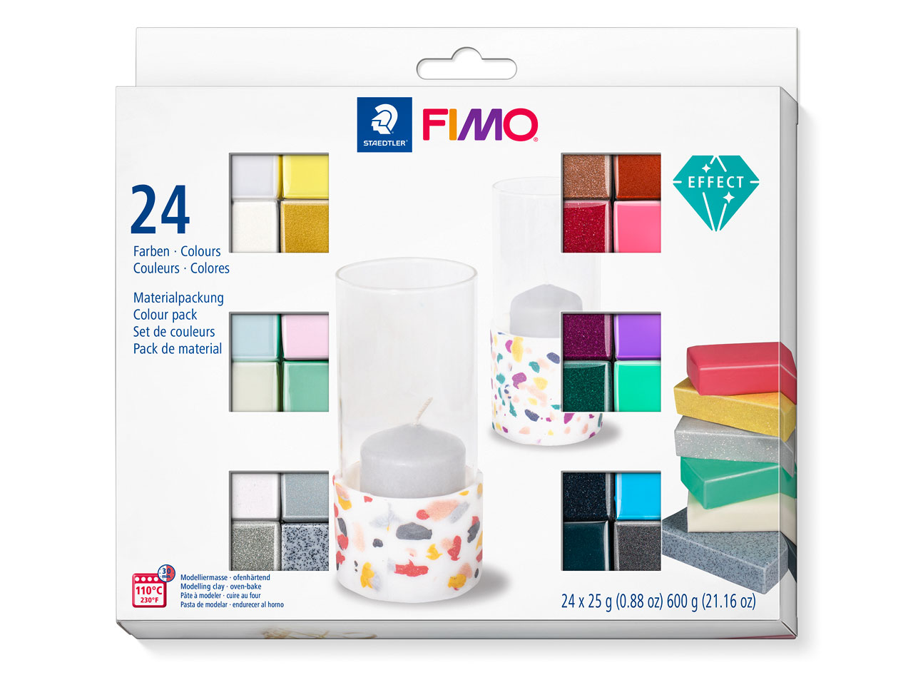 Fimo Professional Soft Polymer Clay 12/Pkg-Basic