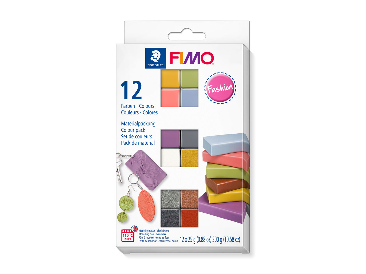 FIMO Effetto/soft/professionali a colori Pack 12 o 24 Blocchi 