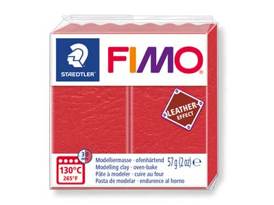Fimo Leather Effect Water Melon 57g Polymer Clay Block Fimo Colour      Reference 249