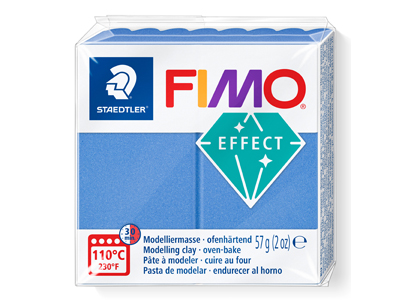 Fimo Effect Metallic Blue 57g      Polymer Clay Block Fimo Colour     Reference 31 - Standard Image - 1