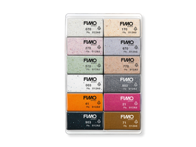 Fimo Effect Boho Colours Pack of 12 Half Blocks - Standard Image - 2