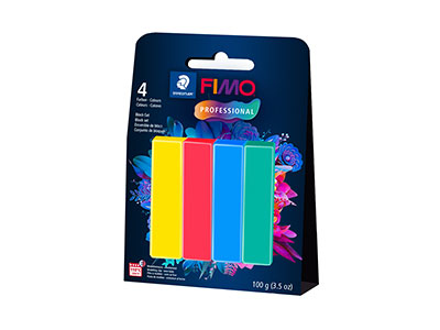 Fimo Professional True Colours     Pack of 4 Half Blocks - Standard Image - 1