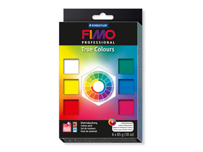 Fimo Professional True Colours Set Of Six 85g Polymer Clay Blocks - Standard Image - 1