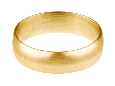 9ct Yellow Gold Blended Court      Wedding Ring 4.0mm, Size S, 1.3mm  Wall, Hallmarked, Wall Thickness   1.30mm, 100 Recycled Gold