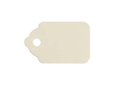 Cotton Jewellery Tags, White, Pk   200, 18mm X 29mm