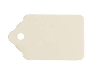 Cotton Jewellery Tags, White, Pk   200, 28mm X 43mm