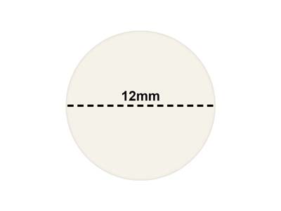 Round Adhesive Pricing Labels,     White, Box Of 1000, 12mm - Standard Image - 3