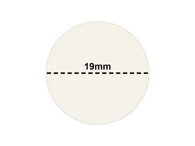 Round Adhesive Pricing Labels,     White, Box Of 1000, 19mm - Standard Image - 3
