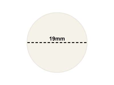 Round Adhesive Pricing Labels,     White, Box Of 1000, 19mm - Standard Image - 3