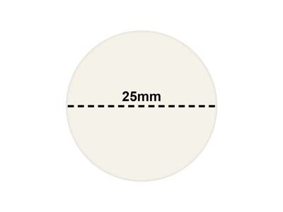 Round Adhesive Pricing Labels,     White, Box Of 1000, 25mm - Standard Image - 3