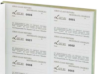 Triplicate Repair Book 1-500, 500  Self Duplicating Tickets, A4 Size - Standard Image - 4