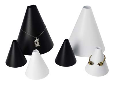 Black Necklace Display Cone - Standard Image - 3