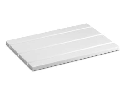 White Gloss Acrylic Display Base   Stand Small - Standard Image - 1