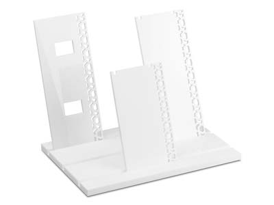 White Gloss Acrylic Display Base   Stand Small - Standard Image - 4