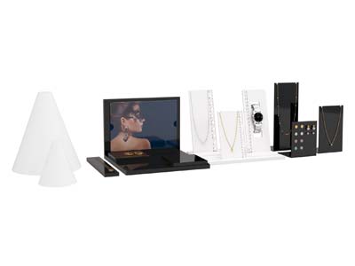 White Gloss Acrylic Display Base   Stand Small - Standard Image - 7
