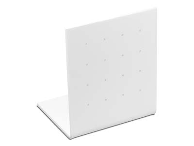 White Gloss Acrylic Earring Display Stand