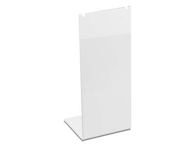 White Gloss Acrylic Necklace       Display Stand Medium