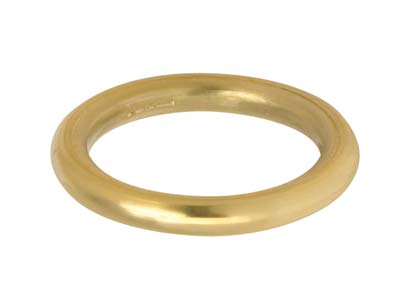 9ct Yellow Gold Halo Wedding Ring  3.0mm, Size M, 4.9g Heavy Weight,  Hallmarked, Wall Thickness 3.00mm, 100% Recycled Gold - Standard Image - 1