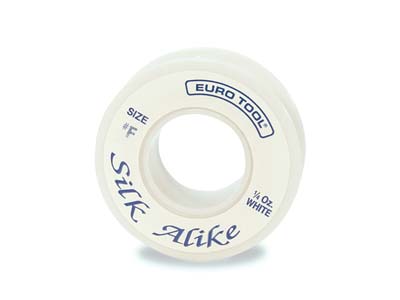 Silk Alike White Thread, Size 3,   44.8m Spool