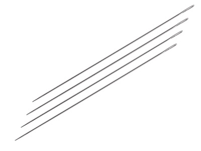 Straight Beading Needles Size 15   Pack of 4 - Standard Image - 2