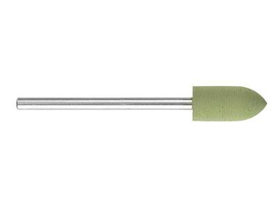 Eveflex Rubber Large Tapered       Cylinder Burr, 807, Green - Extra  Fine, 13 X 7mm - Standard Image - 2