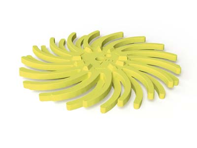 Eve Starflex Twist Radial Abrasive Disc, Yellow, Coarse Grit, 26mm - Standard Image - 1