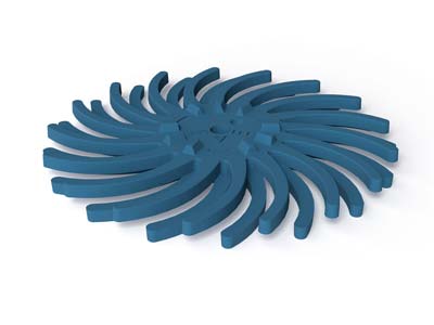 Eve Starflex Twist Radial Abrasive Disc, Blue, Fine Grit, 26mm - Standard Image - 1