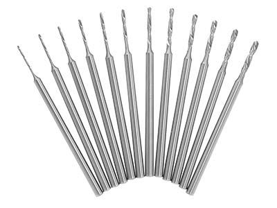 Busch 203 HSS Shank Drill Set Of 12 0.5-1.6mm