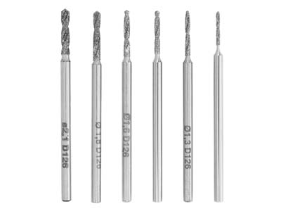 Technique™ Diamond Shank     Drill Set Of 6, 1.0mm - 2.1mm - Standard Image - 1