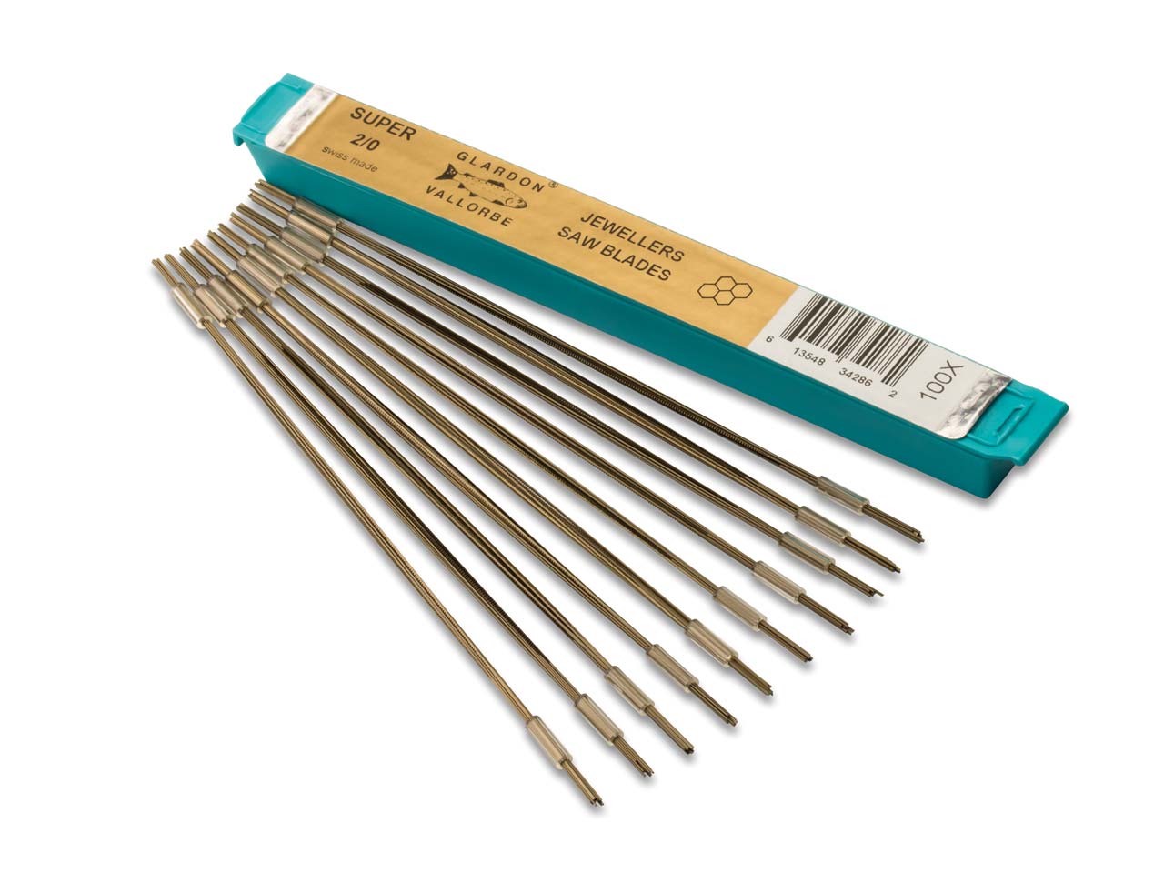 Super Glardon Vallorbe Jewellers Saw Blades Grade 2/0 Bundle Of 12