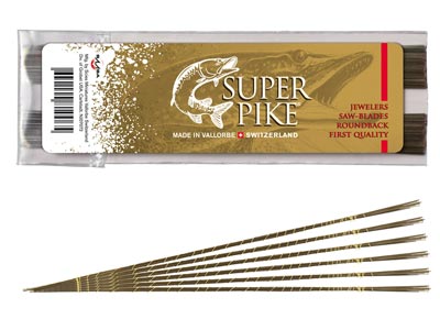 Super Pike Swiss Saw Blades Grade  8/0 Bundle 12 - Standard Image - 2