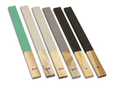 Flat Emery Stick Set, 152mm X      234mm, 60, 40, 30, 20, 1 And 2 Grit