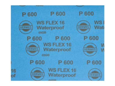 Hermes WS FLEX Wet And Dry Paper,  600 Grit, Pack of 10 - Standard Image - 2
