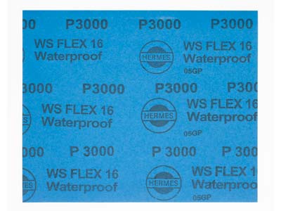 Hermes WS FLEX Wet And Dry Paper,  3000 Grit, Pack of 10 - Standard Image - 2