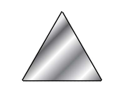 Vallorbe Needle File, Three        Square,160mm/6'', Cut 0 - Coarse   Grade - Standard Image - 2